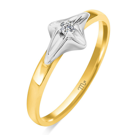 Pierścionek zaręczynowy z diamentem naturalnym  (1)