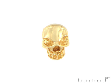 Wisiorek złoty pr.585 charms czaszka (1)