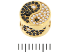 Wisiorek złoty pr.585 charms yin yang z cyrkoniami (2)